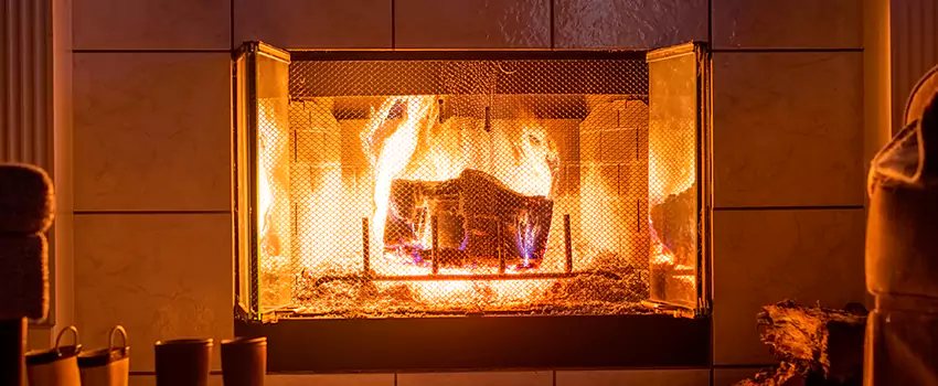Mendota Hearth Landscape Fireplace Installation in Dyer, Indiana